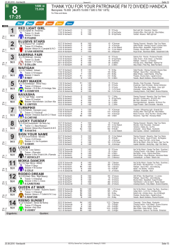 17:25 THANK YOU FOR YOUR PATRONAGE FM 72 DIVIDED