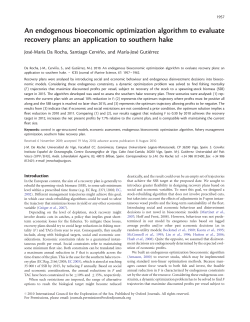 An endogenous bioeconomic optimization