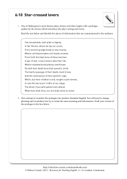 6:10 Star-crossed lovers