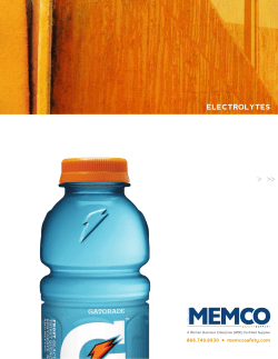 Memco Electrolytes Catalog