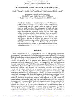 Microstructure and Effective Thickness of Cermet Anode