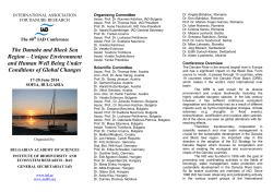 First Announcement 40th IAD Conference