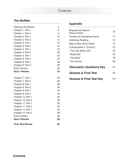 The Moffats Teacher Sample