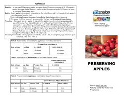 preserving apples - Marinette County