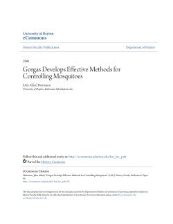 Gorgas Develops Effective Methods for Controlling