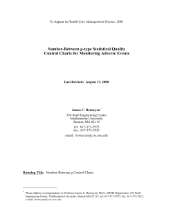 Number-Between g-type Statistical Quality Control Charts for