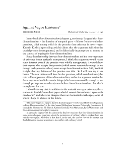 Against Vague Existence