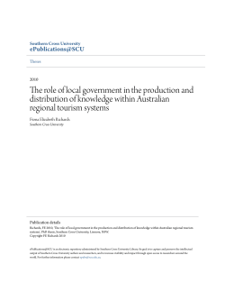 The role of local government in the production and distribution of