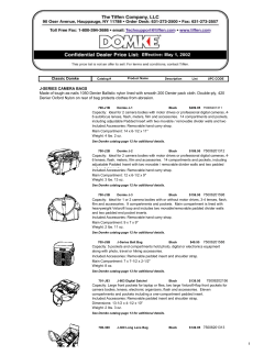 Domke Classic Price List