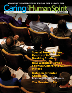 Caring for the Human Spirit