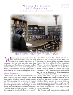 The Good News for Hard Times - The Maronite Monks of Adoration