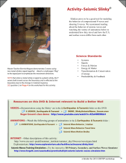 Activity&ndash;Seismic Slinky