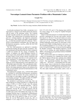Non-unique Lennard-Jones Parameter Problem with a Monatomic