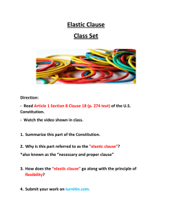 Elastic Clause Class Set