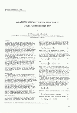 an atmospherically driven sea-ice drift