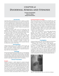 CHAPTER 62 Duodenal Atresia and Stenosis