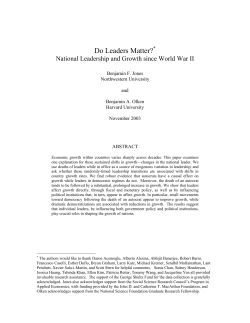 Do Leaders Matter? - Columbia Business School