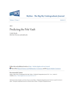 Predicting the Pole Vault - Skyline - Skyline