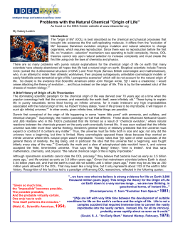 this article as a PDF - Intelligent Design and Evolution