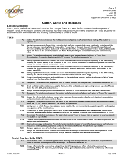 cotton, cattle, and railroads