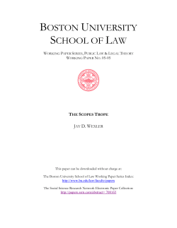 the scopes trope - Boston University
