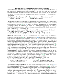 The Dual Nature of Lithuanian reflexive -si