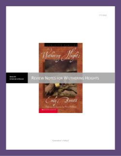 Important Quotes for Textual Evidence from Wuthering Heights