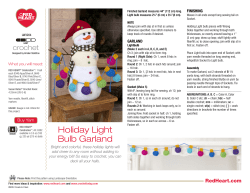 Holiday Light Bulb Garland