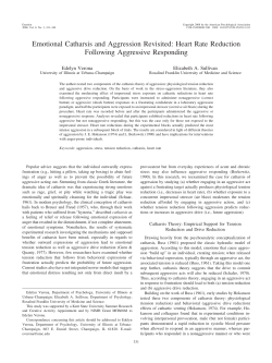 Emotional Catharsis and Aggression Revisited: Heart