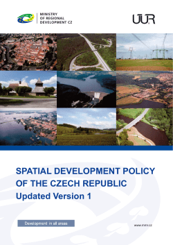 Spatial Development Policy of the Czech Republic