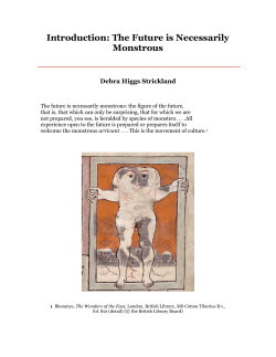 Introduction: The Future is Necessarily Monstrous