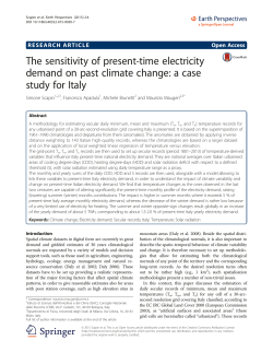 The sensitivity of present-time electricity demand on past climate