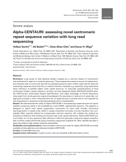 Alpha-CENTAURI: assessing novel centromeric