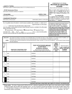 petition of qualified voters form