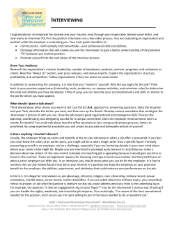 interviewing - Bryn Mawr College