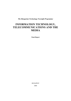 Hungarian Technology Foresight Programme