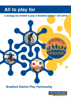 All to play for - Bradford Council