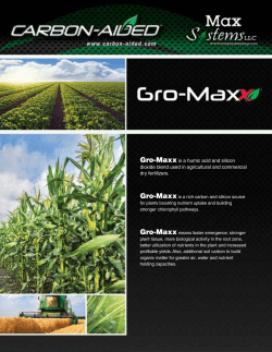 Gro-Maxxis a humic acid and silicon dioxide blend used in