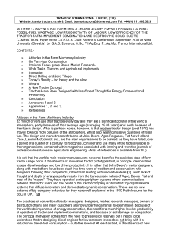 modern conventional farm tractor and ag