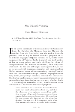 Mr. Wilson`s Victoria