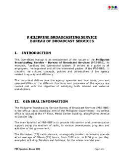 philippine broadcasting service bureau of broadcast services i