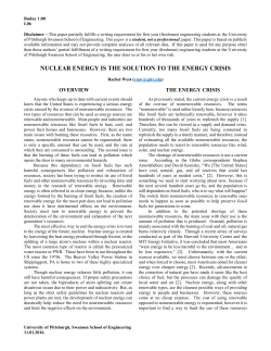 nuclear energy is the solution to the energy crisis