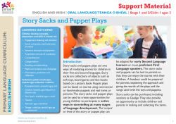 Story Sacks and Puppet Plays Support Material
