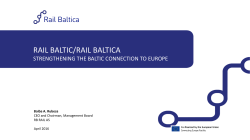 RAIL BALTIC/RAIL BALTICA STRENGTHENING