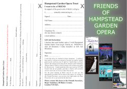 FRIENDS OF HAMPSTEAD GARDEN OPERA