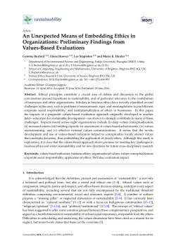 An Unexpected Means of Embedding Ethics in Organizations