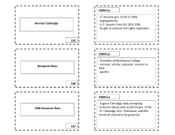 Herman Talmadge 165 167 166 1946 Governor Race Benjamin