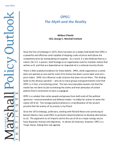 OPEC PO June - George C. Marshall Institute