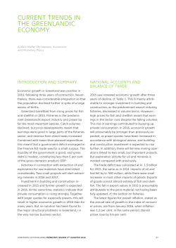 current trends in the greenlandic economy