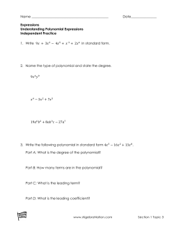 MS Section 1 Topic 3 Independent Practice